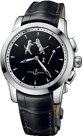 Review Replica Ulysse Nardin 6109-130 / E2-TIGER Complications Hourstriker TIGER watch
